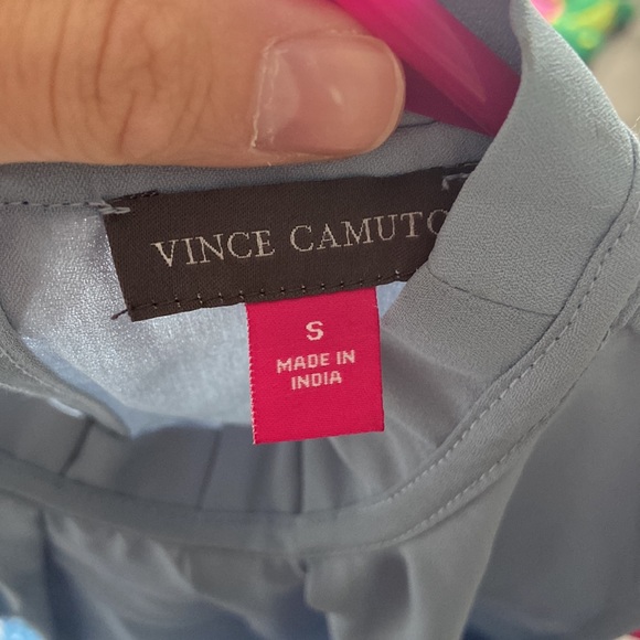 Vince Camuto high neck light blue shirt size S perfect condition - Picture 3 of 3